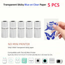 Mini Thermal Transparent Sticky Color On Clear Self-Adhesive Paper 57x25mm Used For Micro Thermal Printer Photo Printing Paper