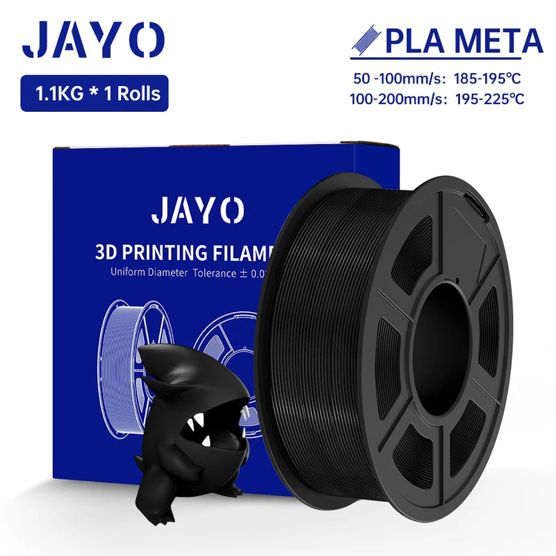JAYO PLA Meta Filament 1.75mm 1.1KG PLA 3D Filament For FDM 3D Printer High Toughness 3D Printing Materials 100% No Bubble