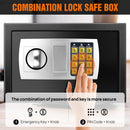 Digital Electronic Security Safe Box with Digital Keypad, 8.5L Steel Construction Cash Safe for Home Office Hotel