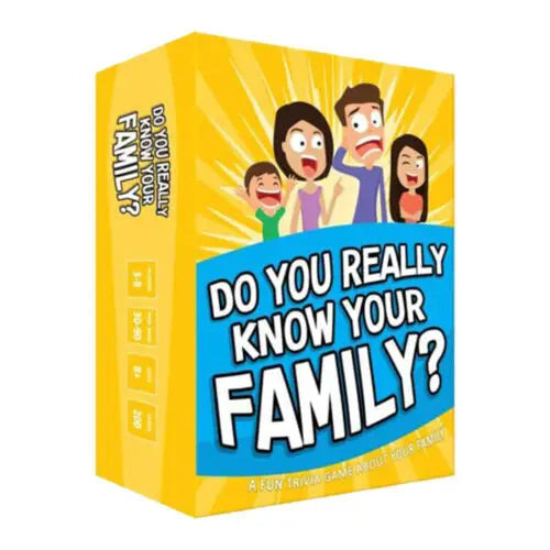 Fun Game Starters Challenge Do You Know Your Family