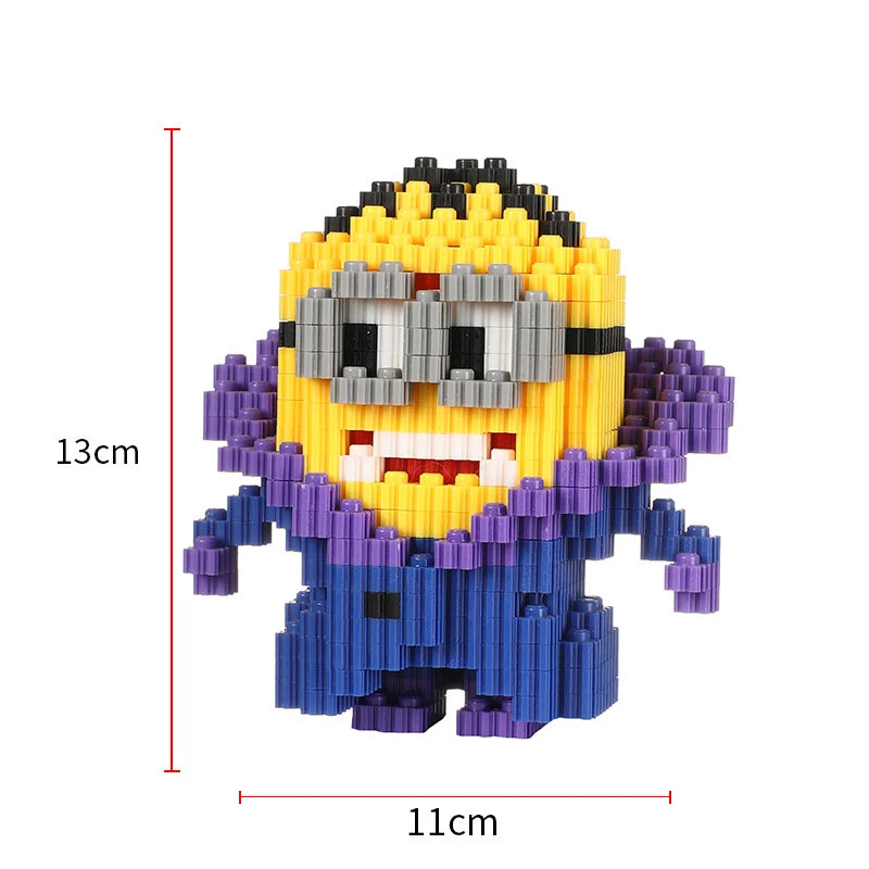 New Style Building Blocks Cartoon Anime Figure Image Minions Cute DIY Doll Toy Bricks Children's Puzzle Assembly Festival Gift