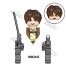 WM6165 WM6166 WM6148 Blocks Anime Bricks Dolls Action Toy Fig Building Blocks Erem Jaeger Armin Levi Mikasa Model Doll