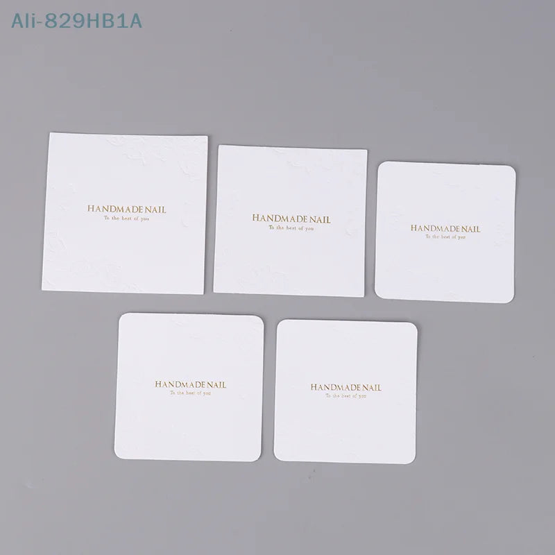 10 PCS Press-On Nail Packaging Display Handmade False Nail Design Swatch  Card Manicure Sample Display Salon