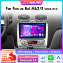2Din 360Camera Android13 Car Radio For Ford Focus 2 Mk2 2004-2011 Car Multimedia Player Intelligent Screen autoradio Carplay SWC