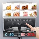 5L Air Fryer, Electric Hot fryer Oven Oilless Cooker with Touch Control & Nonstick Basket & Visible Window, Family Size
