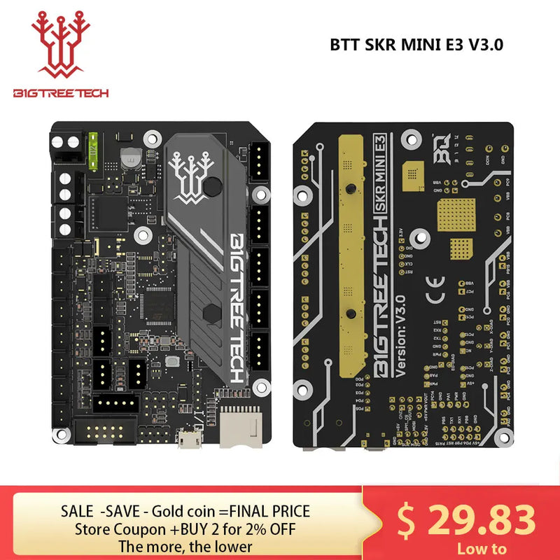 BIGTREETECH SKR MINI E3 V3.0 3D Motherboard TMC2209 3D Printer Parts For Ender 3 Upgrade Ender 3 V2 BTT SKR V1.4 Turbo Octopus