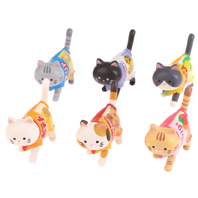 New Cat Blind Box Wearing Candy Packaging Snack Cat Figure Toys Kittens Dolls Blind Bag Decoration Kids Christmas Gift