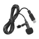 Mini USB Omni-Directional Stereo Mic  Professional 1.5M Microphone with Collar Clip for Gopro Hero 3 3+ 4
