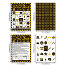 1 Set 2025 Happy New Year Theme Bingo Desktop Game Cards for 24 Players Family Classroom New Year Party Favors Decoration