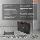 VEVOR 26 PCS Pull & Press Sleeve Kit Steel Bush Bearing Removal & Installation Set Bush Removal Insertion Sleeve Tools with Case