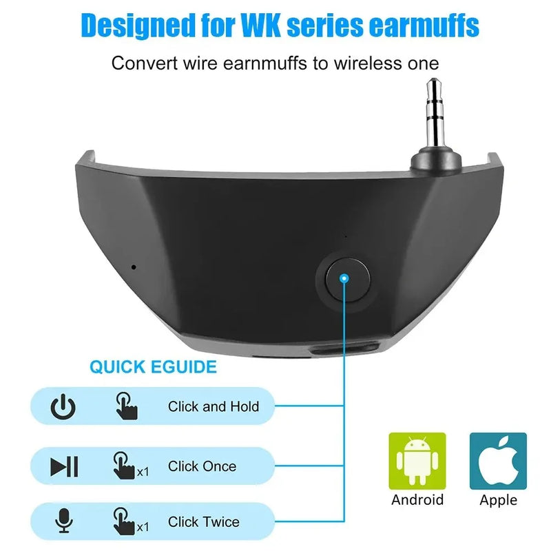 W1 Wire-controlled Headphone Bluetooth Adapter For Walker Series Converter To Wireless Earmuffs Converter