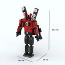 2024 Strengthen Skibidi New A Series of Toilet Man Drill Male Titan Man Female TV Personality Building Blocks Set Toys For Gift