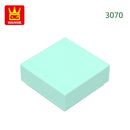 Wange 666PCS/lot 3070 1x1 Light Area Wooden Moc Loose Parts Compatible with Bricks DIY Children's Toy Assembly Gift Storage Box