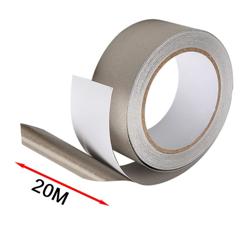 Conductive Cloth Fabric Adhesive Tape, Faraday Tape for Laptop Mobilephone LCD Repair EMI Shielding, RF Signal Blocking 20M