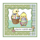 Mangocraft Happy Easter Eggs And Chicken Cutting Dies Clear Stamp DIY Scrapbooking Metal Dies Silicone Stamp For Cards Albums