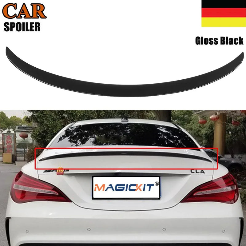 MagicKit FOR MERCEDES-BENZ CLA W117 C117 AMG STYLE REAR TRUNK BOOT SPOILER GLOSS BLACK