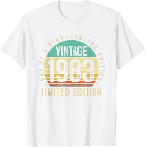 The Best Birthday Present Ever  T Shirt for Men and Women 40 Year Old Gifts Vintage 1983 Limited Edition 40th Birthday T-Shirt