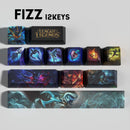 Fizz keycaps League of Legends keycaps  game keycaps OEM Profile 12keys PBT dye sub keycaps