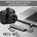 USB C HUB 4K 30Hz Type C to HDMI-compatible PD 100W USB 3.0 HUB Splitter Card Reader Multi with TF SD Port for Macbook Computer