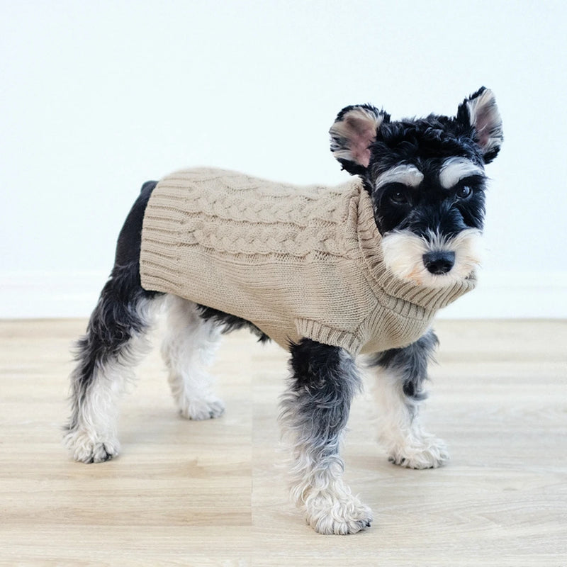 Dog Winter Clothes Knitted Pet Clothes For Small Medium Dogs Chihuahua Puppy Pet Sweater Yorkshire Pure Dog Sweater Ropa Perro