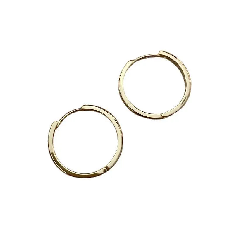 925 Sterling Silver Hot Sale hoop Earrings Simple Temperament Circle Hot Semale Sexy Jewelry Gift For Women