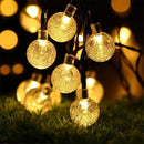 LED Ball Garland Lights Fairy String Waterproof Outdoor Lamp Christmas Holiday Wedding Party Lights Decor Solar/Battery Power