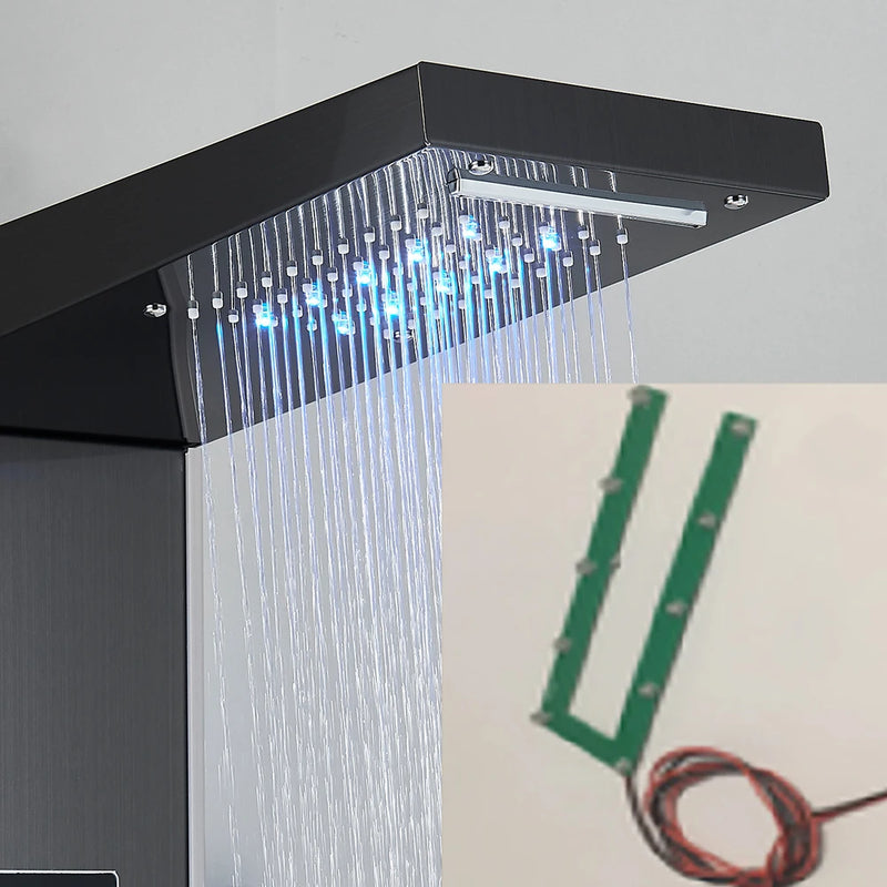 Shower screen accessories motor and LED