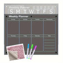 Magnetic Dry Erase Calendar for Fridge - Monthly & Weekly Planner - Reusable Whiteboard - Perfect Kitchen Accessory for Organizi