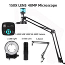 Yizhan 4K 48MP HDMI VGA USB Industrial Video Microscope For PCB Soldering 1080P HD Digital Camera 1-150X Zoom C Mount Lens 2K