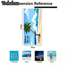 30*60inch Ultra-Soft Beach Towel with Tropical Palm Tree Beach Scene Soft Towel