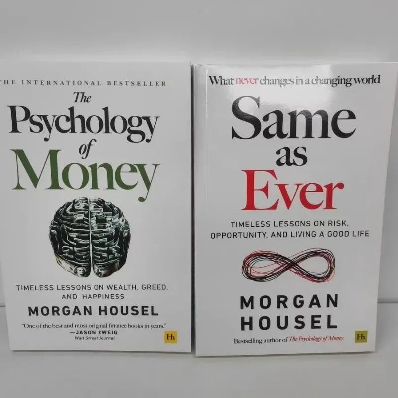 2 Books/set By Morgan Housel The Psychology of Money and Same As Ever Book in English Paperback