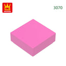 Wange 666PCS/lot 3070 1x1 Light Area Wooden Moc Loose Parts Compatible with Bricks DIY Children's Toy Assembly Gift Storage Box