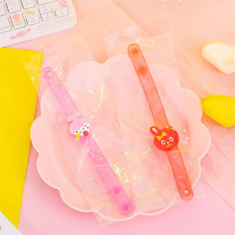 12-60Pcs Cute Cartoon Glowing Bracelet Kids Birthday Party Wedding Guest Gift Halloween Christmas Carnival Party Gift Decoration