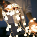 Small Ball Fairy Lights Globe String Lights Battery Operated for Garden Christmas Bedroom Wedding Halloween Camping Tent Decor