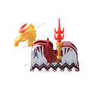 MOC Medieval Military Series Castle Roman Knight Horse Saddle Soldiers War Horses Building Block Accessories Kids Education Toy