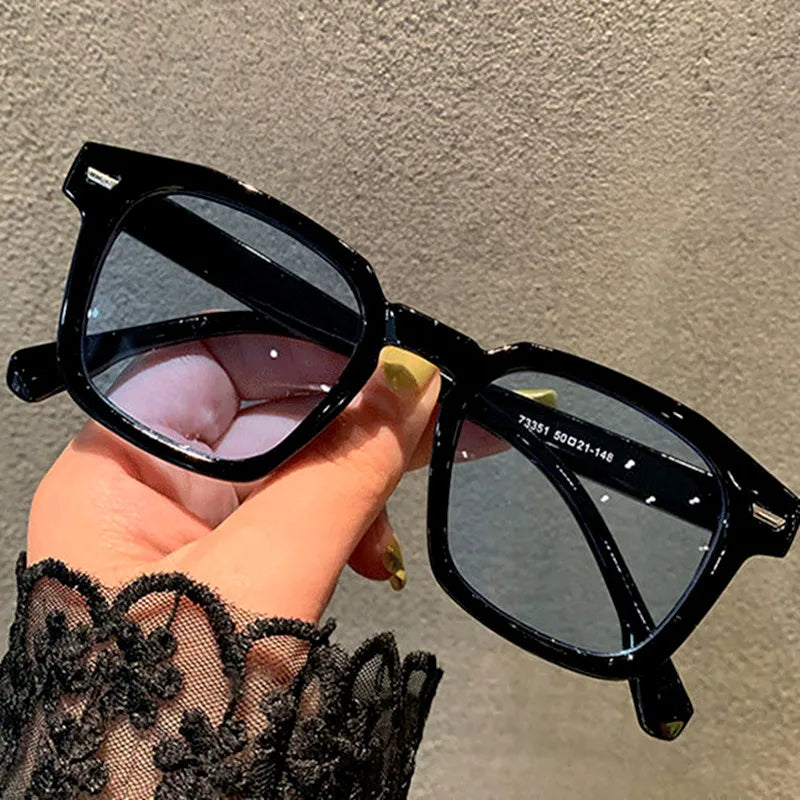 Unisex Cat Eye Casual Goggles Women Retro Rectangle Sunglasses  Luxury Design Classic Sun Glasses Ladies Outdoor Eyeglass
