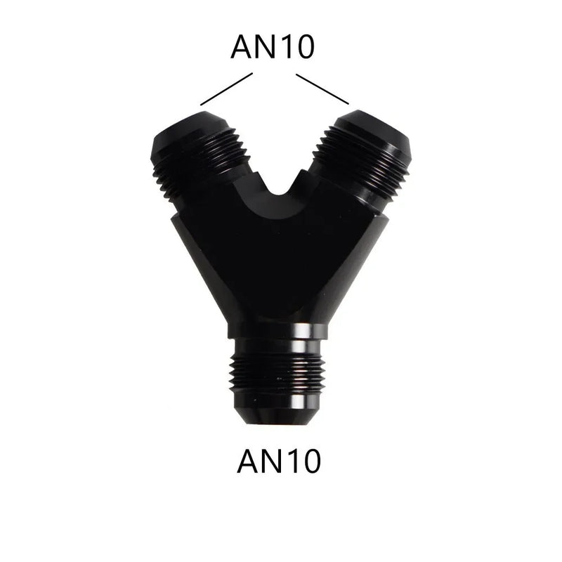 UniversalY Adapter Block Male Thread Fuel Hose Fitting Adapters AN4 AN6 AN8 AN10 Tee oil pipe joint Aluminium Easy to install