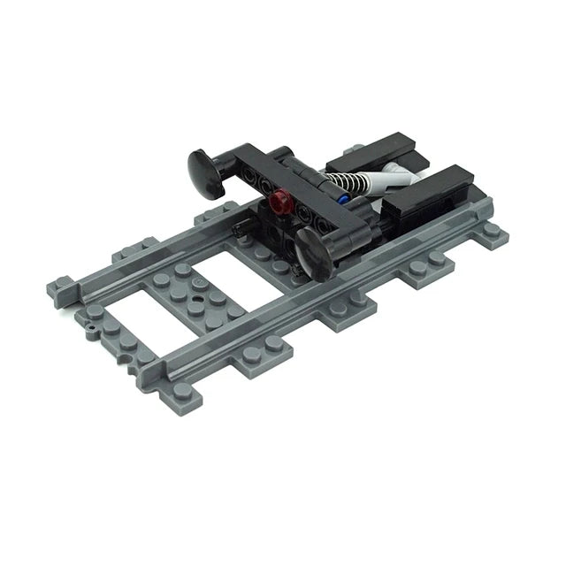 City Trains Train Track Rail Bricks Model  Toy Soft Track& Cruved& Straight for Kids Gift Compatible All Brands Railway Leduo