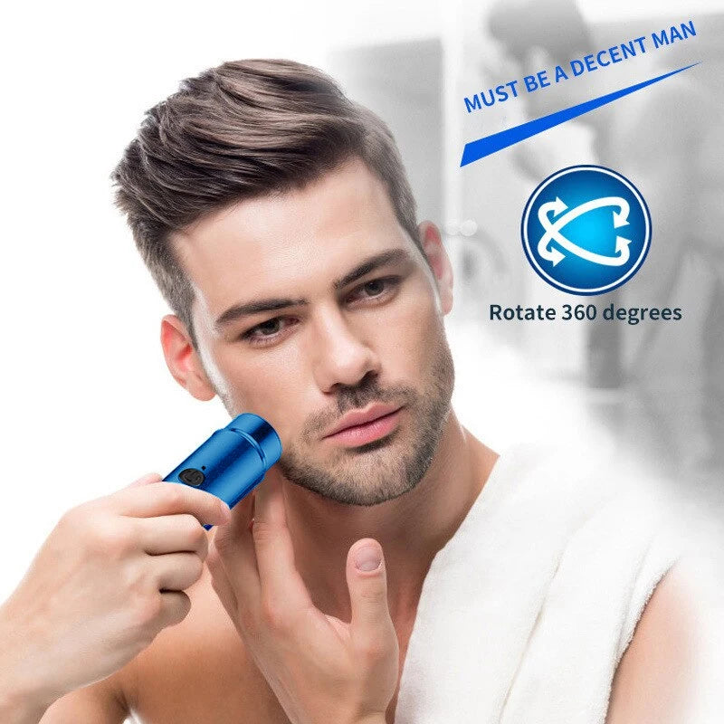 Mini USB Electric Shaver Long Lasting Portable Washable Car Rechargeable Shaver