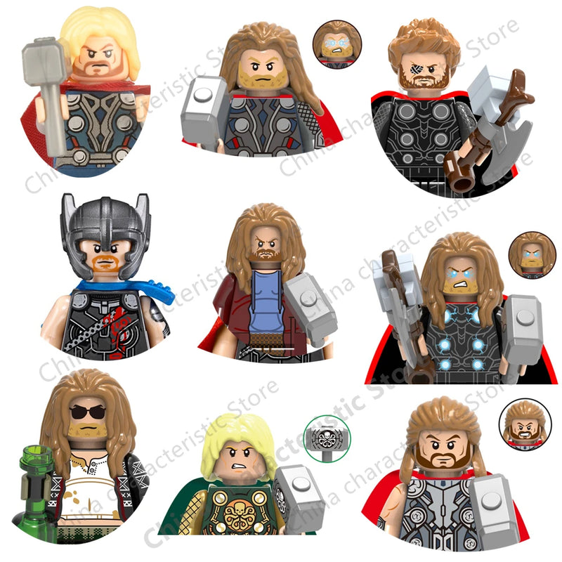 XH1290 Movie animation Thor Thunder blocks minifigure action figure education for children Toy building block gifts XH1275