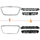 Front Bumper Lower Upper Grille Trim Set 3pc For13-15 Outlander Sport ASX RVR