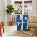 Chic Blue Red Love Canvas Prints Minimalist Valentine's Day Wall Art Poster for Modern Living Room and Home Decor Christmas Gift