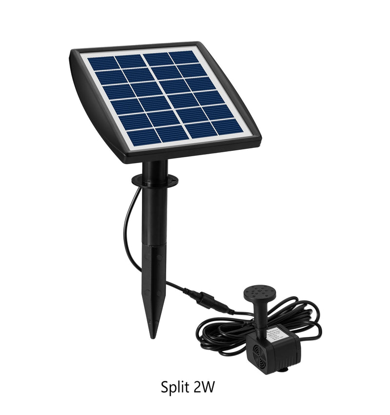 Solar Panel Powered Water Fountain Pool Pond Garden Water Sprinkler Sprayer with Water Pump &amp; 3 Spray Heads