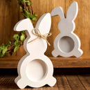 Rabbit Candle Holder Silicone Mold DIY Easter Bunny Candlestick Ornament Craft Gift Making Plaster Concrete Resin Casting Molds