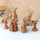 Multi Style Easter Rabbit Candle Silicone Moulds 3D Animal Crafts Resin Gypsum Soap Mold DIY Ice Block Baking Tool Home Gift