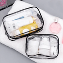 Men Women PVC Transparent Cosmetic Bag Clear Zipper Makeup Bags Organizer Travel Bath Wash Toiletry Storage Bags Make Up Case