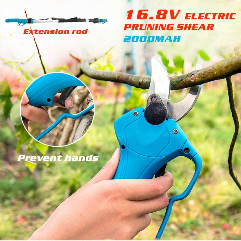 16.8V Cordless Pruner Lithium-ion Pruning Shear Efficient Electric Scissors Bonsai Electric Tree Branches  garden tools SC-8603