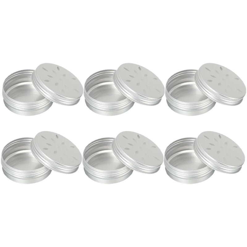 6 Pcs Dog Training Scent Box Reusable Metal Tins with Lids Container Reuseable Nose Tool for Aluminum Holder Pet