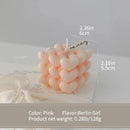 Love Candle Valentine's Day Gift Heart Shaped Handmade Rubik's Cube Aromatherapy Gift Accompanying Gift Modelling