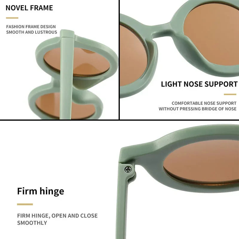 Children Sunglasses Cute Round Sunglasses for Kids Girls Boys Sun Glasses UV400 Protection